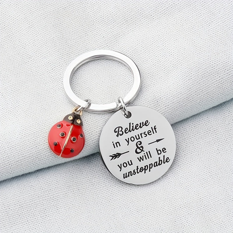 Ladybug Stainless Steel Key Chain Inspirational Gift For Men