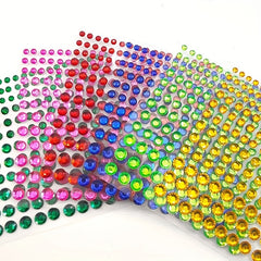 Self Adhesive Rhinestone Stickers DIY Gems Makeup Carnival