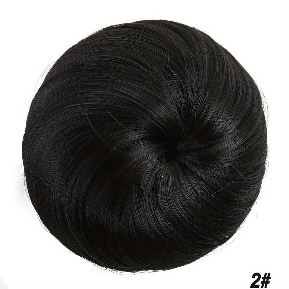 Synthetic Hair Curling Bun Elastic Band Extension