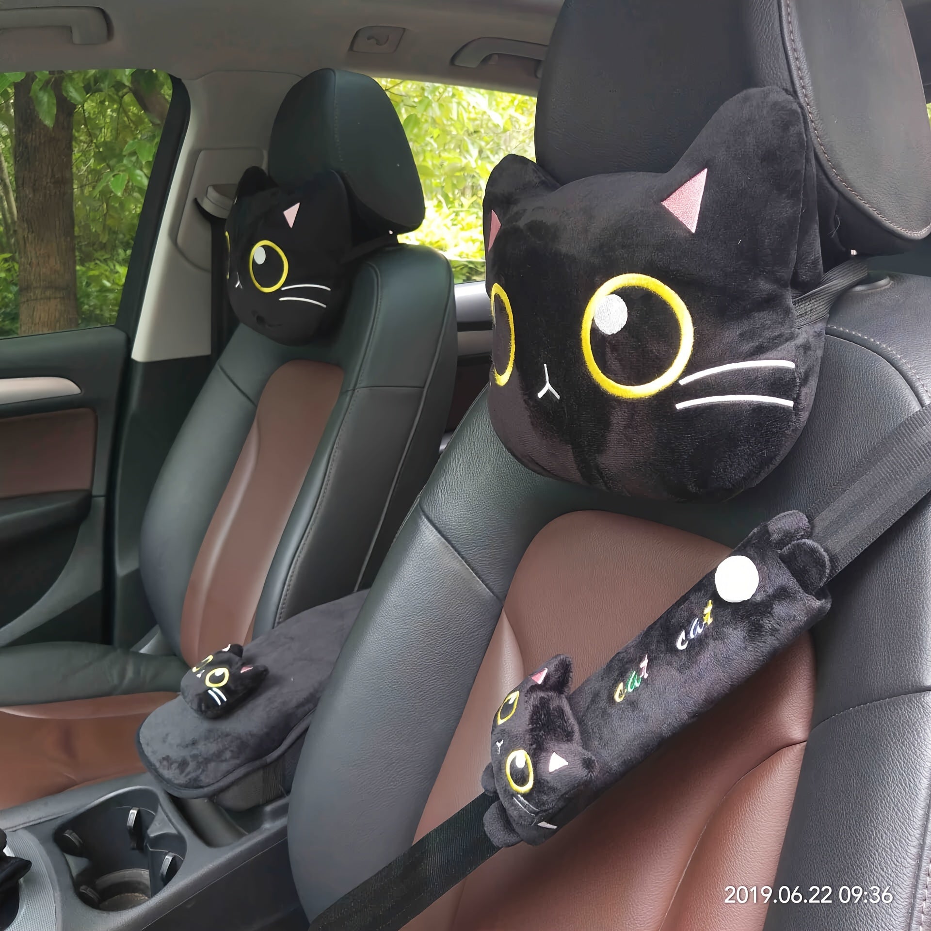Cute Cat Car Neck Pillow for Comfort & Style