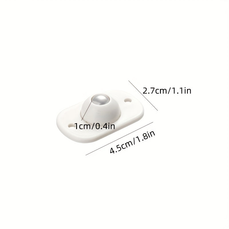 Set of 4 Adhesive Caster Wheels 2.79' Mini Swivel Wheels