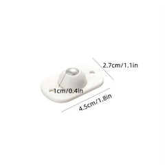 Set of 4 Adhesive Caster Wheels 2.79' Mini Swivel Wheels