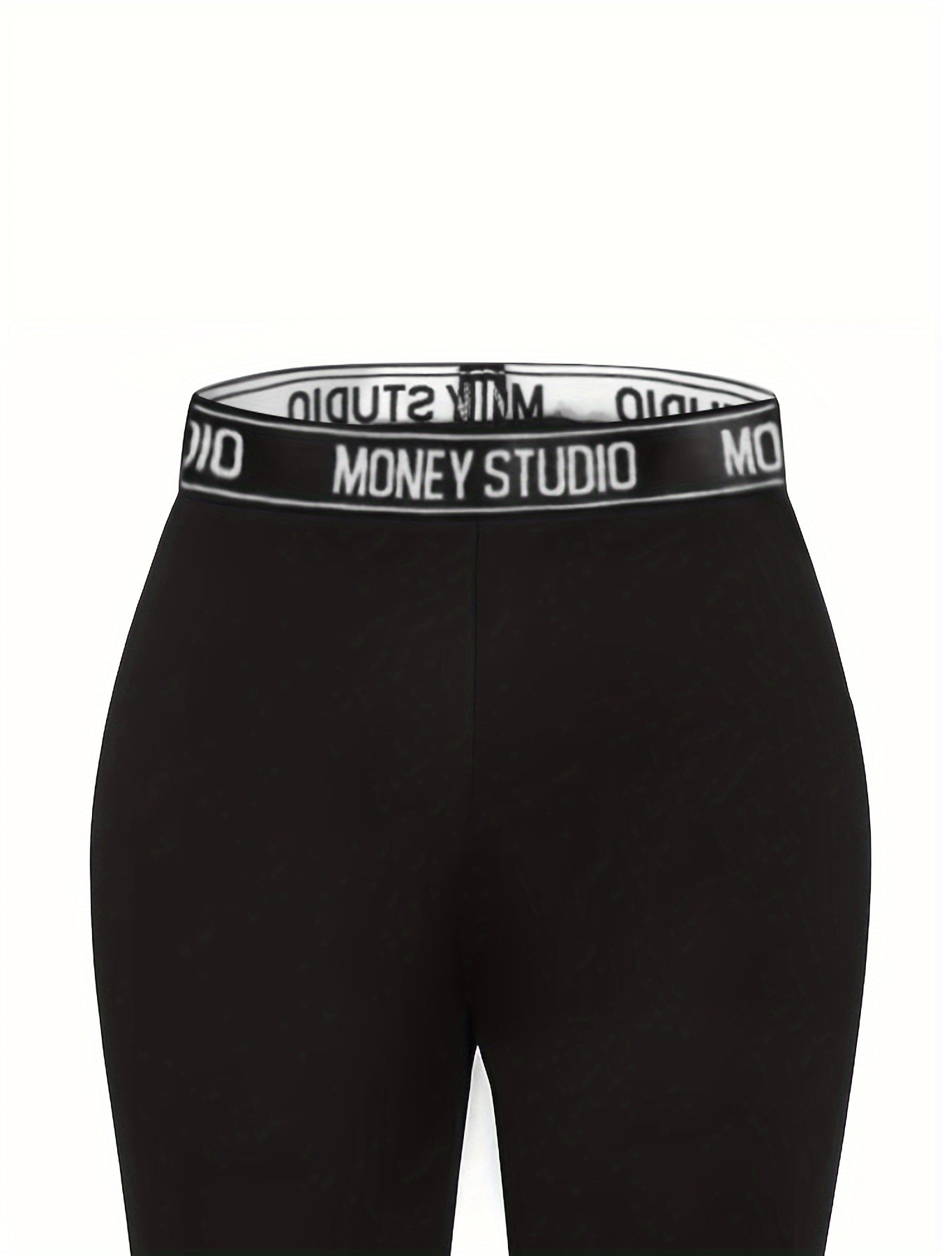  Wide Leg Pants with Letter Tape Detail