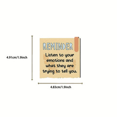 50pcs Inspirational Vinyl Stickers - Self Affirmation & Encouragement Decals