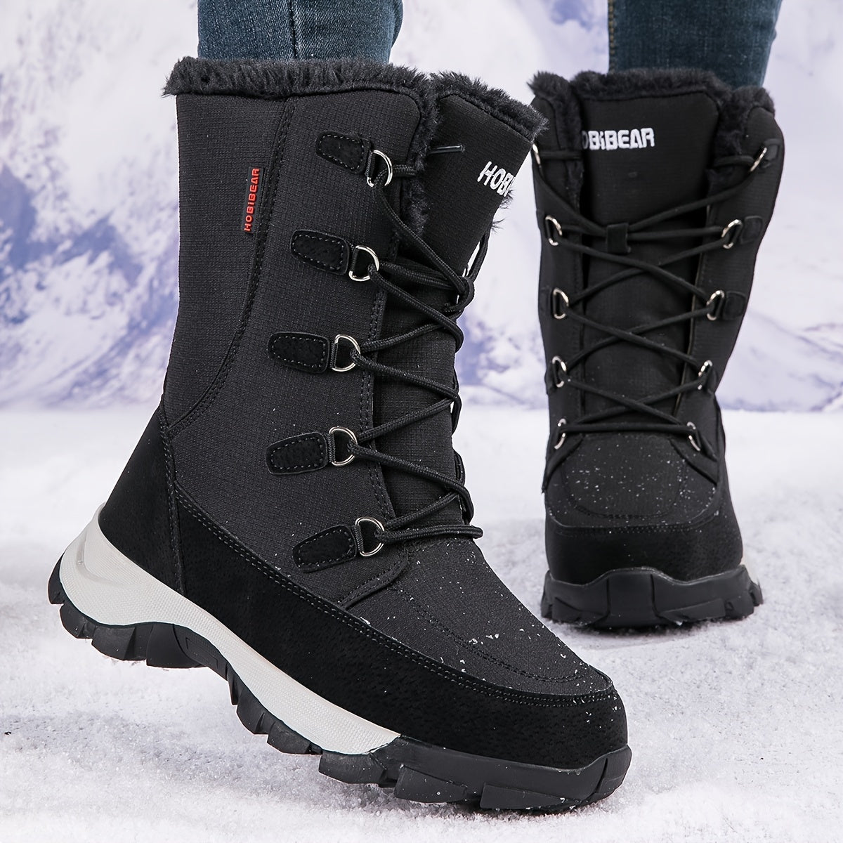 Furry Thermal Snow Boots for Fall Winter Keep Warm
