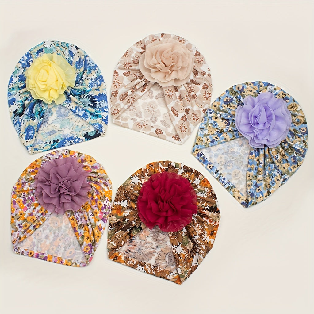 Printed Donut Kids' Hat for Newborns Autumn/Winter