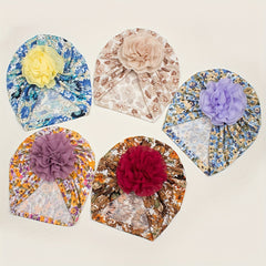 Printed Donut Kids' Hat for Newborns Autumn/Winter