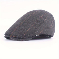 Men's Wool Beret Newsboy Cap Winter Painter Hat