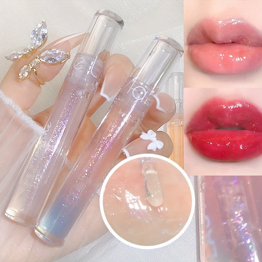 Crystal Shimmer Lip Tint Moisturizing Lip Plumper for Men and Women