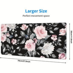 Desk Accessories Flowers Mouse Pad 89x39 Cm