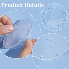 4pcs Acrylic Circular Quilting Template Sewing Tools & Stickers Set