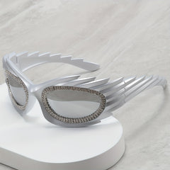 Men's Hedgehog Diamond Inlaid Sunglasses UV400 Sunshade Y2K Sunglasses
