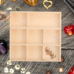 Wooden Desktop Tray Earring Display Storage Box