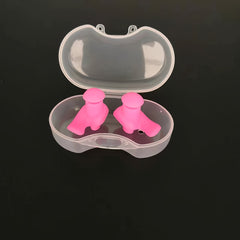 Spiral Silicone Earplugs With Box for Swimmers Divers Surfers