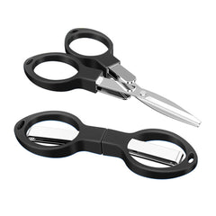 Compact Glass Folding Scissor Stainless Steel Mini Cutter