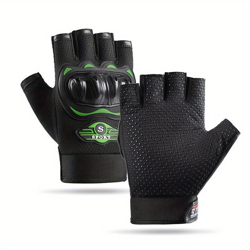 Half Finger Gloves for Fitness Training Anti Slip Ideal for Driving C