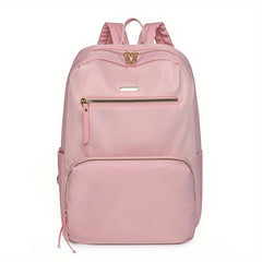 Minimalist Casual Zipper Backpack Lightweight Solid Rucksack