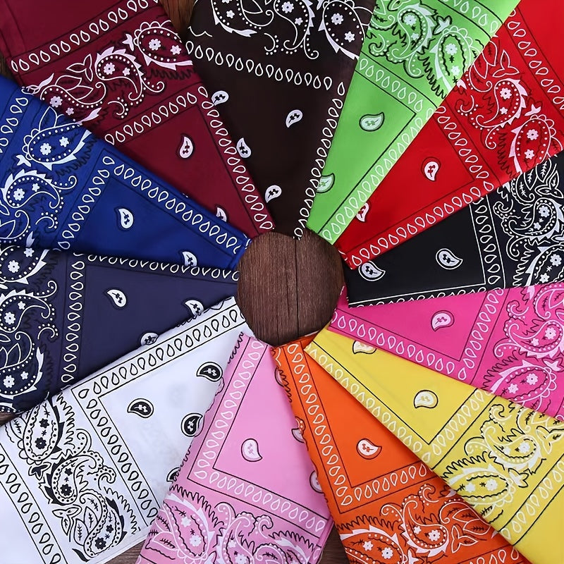 Outdoor Riding Square Scarf Classic Paisley Magic Mask Hip Hop Headband