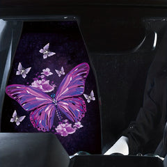 Purple Butterfly Print Car Seat Cover Universal