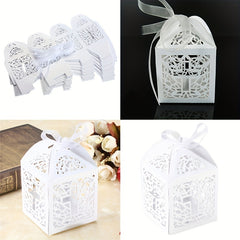 Creative Wedding Party Favor Cross Hollow Paper Candy Box