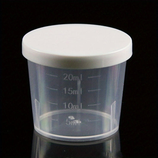20 30 50ml Graduated Cup With Lid Clear Mixing Cups Measuring Cup