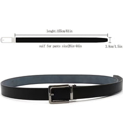 Cowhide Belt 152 Extra Large Men's Pin Buckle Belt Middle aged And Young People