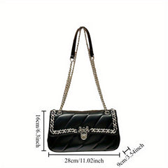 Quilted Chain Strap Handbag for Women Fashionable Shoulder & Crossbody Bag