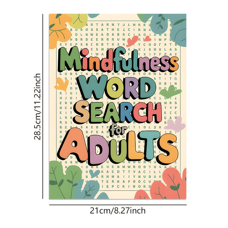4pcs Mindfulness Word Puzzle Book for Adults