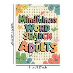 4pcs Mindfulness Word Puzzle Book for Adults