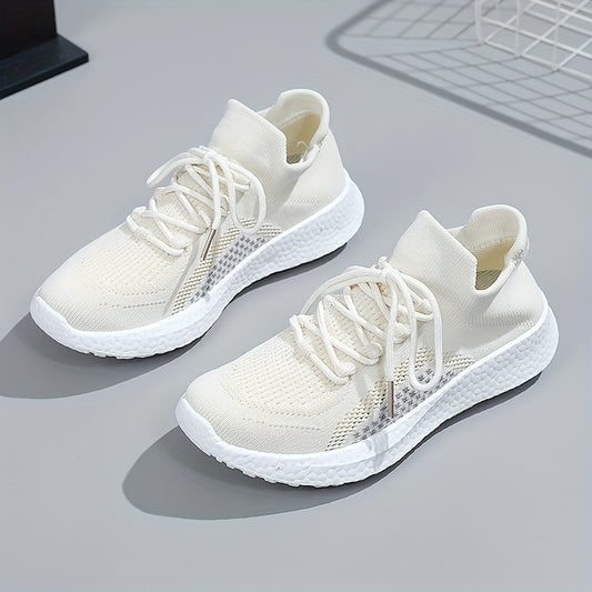 Women's Breathable Walking Shoes Lace Up Lightweight Sports Shoes