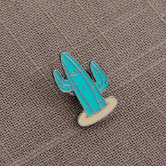 Cactus Car Forest Brooch Set Clothing Accessories Men