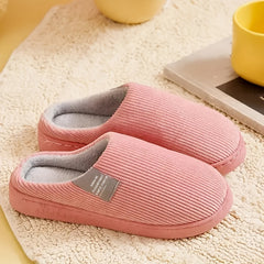 Women's Plush Lined Slippers Warm Winter Indoor Bedroom Fuzzy Shoes