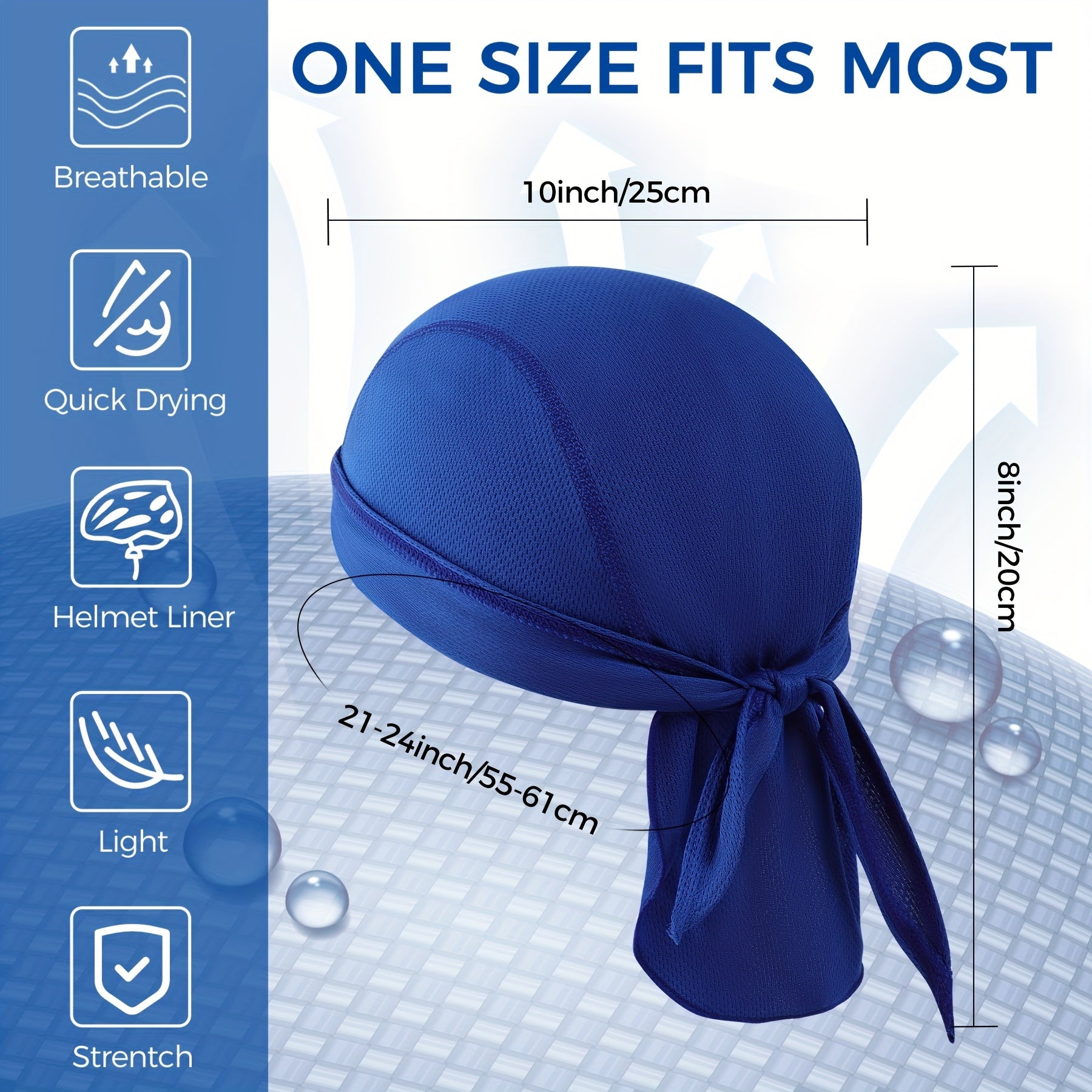 6pcs High Cycling Headscarf Mountain Bike Pirate Cap