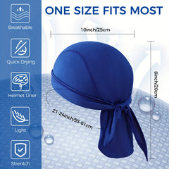 6pcs High Cycling Headscarf Mountain Bike Pirate Cap