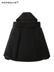 Men's 3-in-1 Outdoor Jacket Hooded Windbreaker