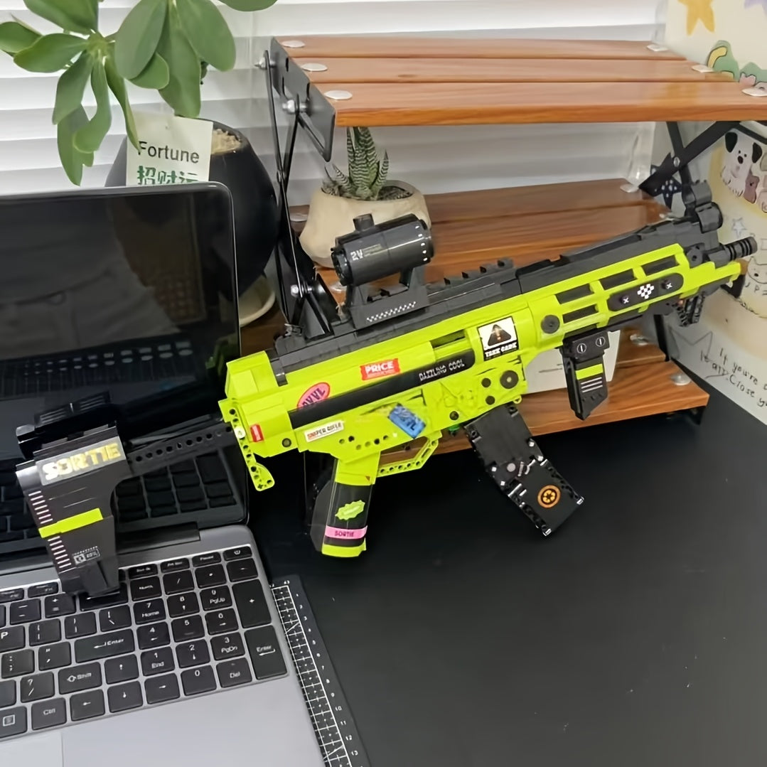 1698 pcs Military Building Block Set Toy Gun with Scope