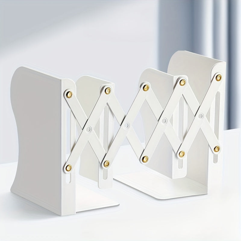 1pc Retractable Book Standing Desktop Book Storage Folding Bookshelf
