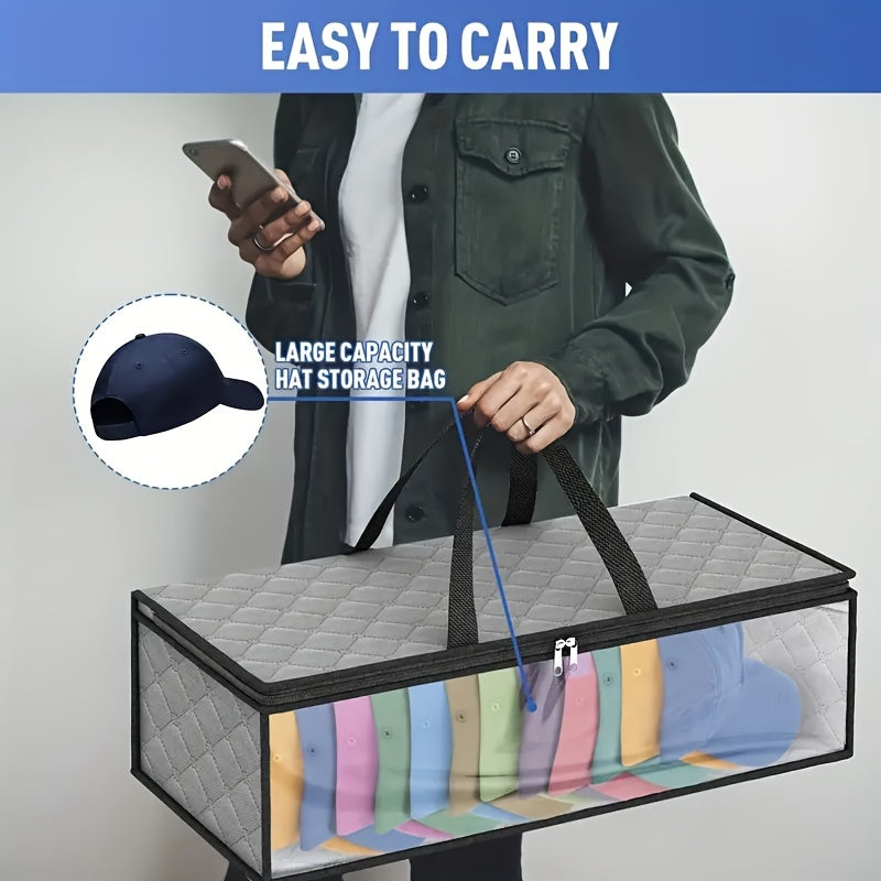 Large Capacity Under Bed Storage Bag with Handles & Visible Window - Space Saver