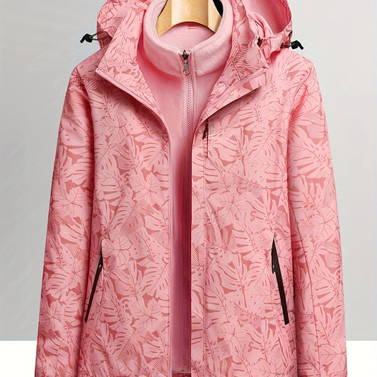 3 in 1 Fleece Liner Warm Punch Jacket Casual Waterproof Windproof Jacket