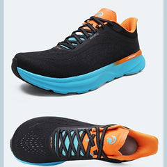 Men's Breathable Running Shoes Lace Up Comfy Soft Sole Sneakers