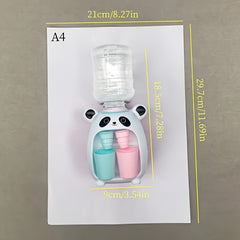 Mini Panda Water Dispenser Toy Dual Outlet Press Type Beverage Machine