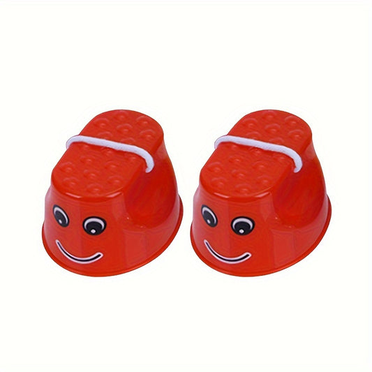 Adjustable Plastic Walking Stilts Monster Feet Toys Set