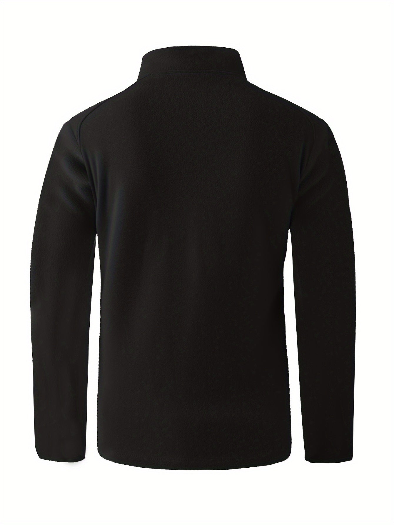 Men's Warm Fleece Stand Collar Jacket for Outdoors