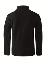 Men's Warm Fleece Stand Collar Jacket for Outdoors