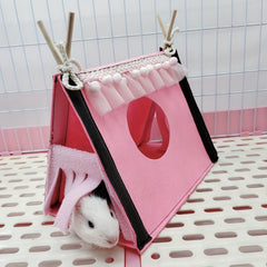 Triangle Tent Hideout for Small Pets Hamsters Guinea Pigs Gliders Rabbits