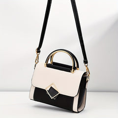 Classic Flap Crossbody Bag PU Leather Versatile Shoulder Bag