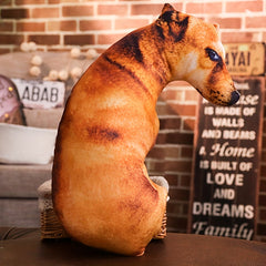 3D Earth Dog Pillow Plush Toy Simulation Dog Doll Cushion