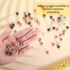 50pcs Large Hole Drill Ring Welding Jewelry Accessories Necklace Material