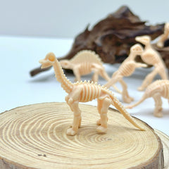 20pcs Mini Dinosaur Skeletons Set with Excavation Accessories