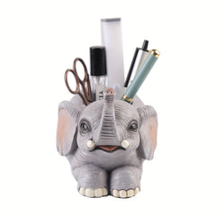 Elephant Pen Holder Toothbrush Storage Resin Ornament